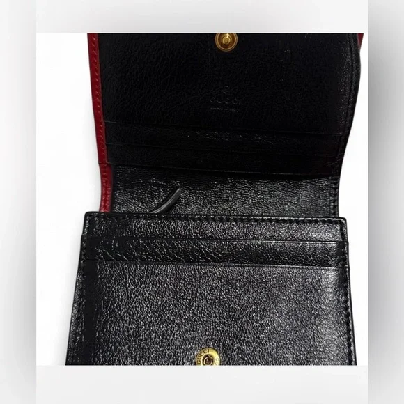 Diagonal Torchon GG Marmont Card Case - Picture 3 of 5